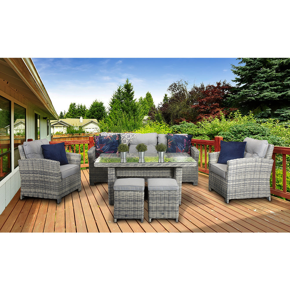 Amy 7 Seater Sofa Dining Set