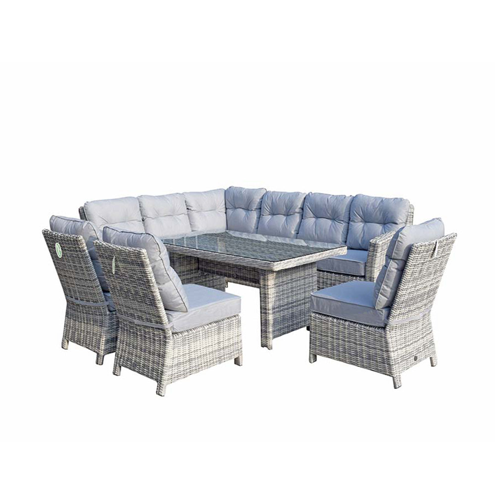 Amy 7-Seater Corner Sofa Dining Set