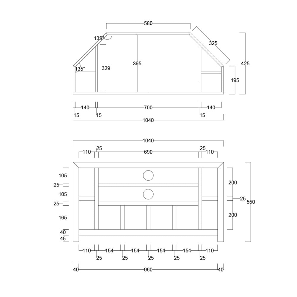 Dakota Mango Wood Corner TV Unit