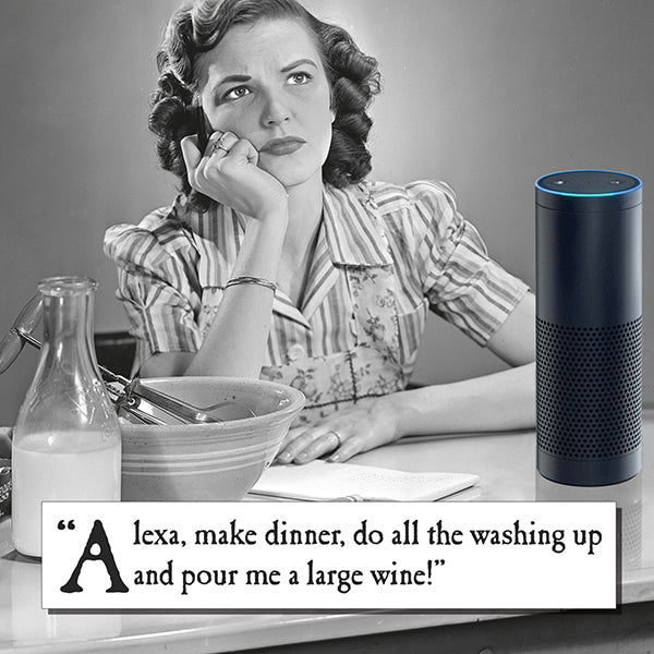 Alexa Housework Birthday Greetings Card