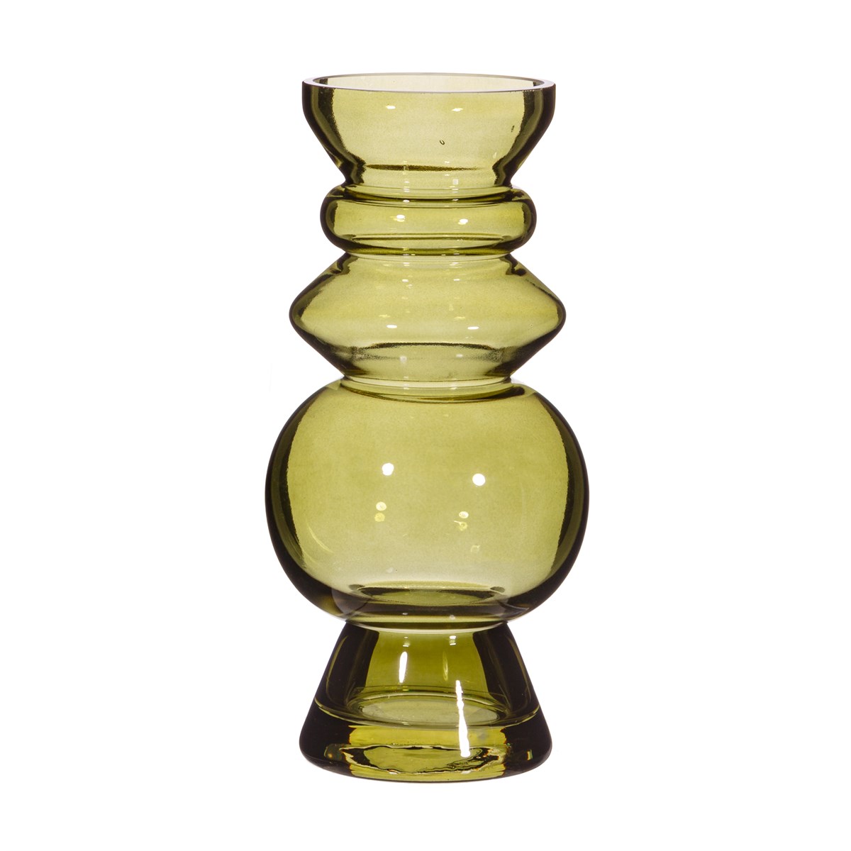 Selina Glass Vase in Green