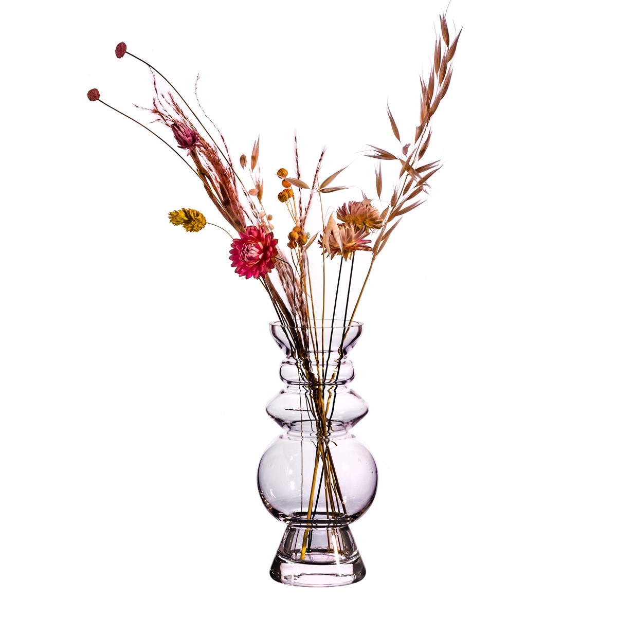 Selina Glass Vase in Clear