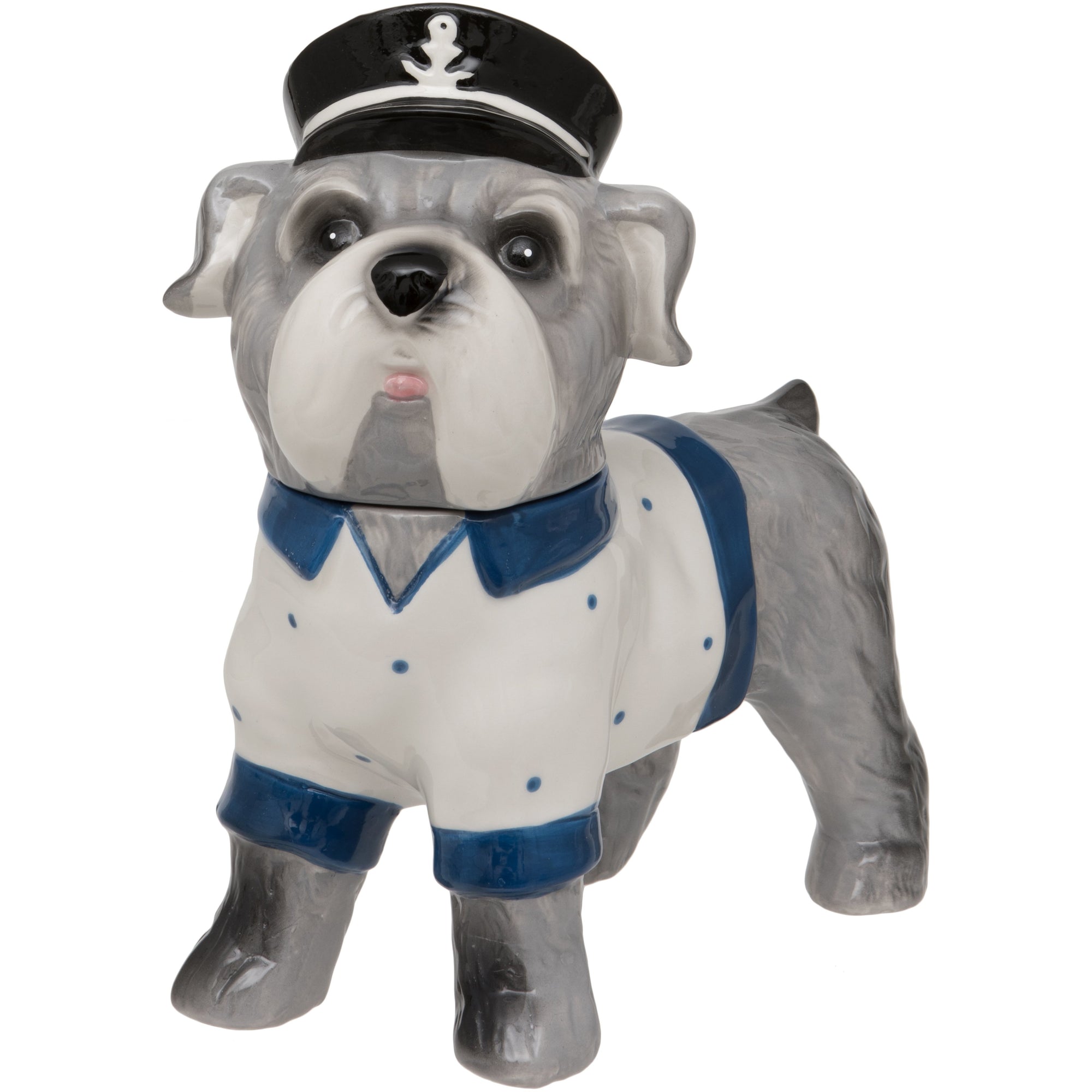 Standing Sea Dog Ceramic Trinket