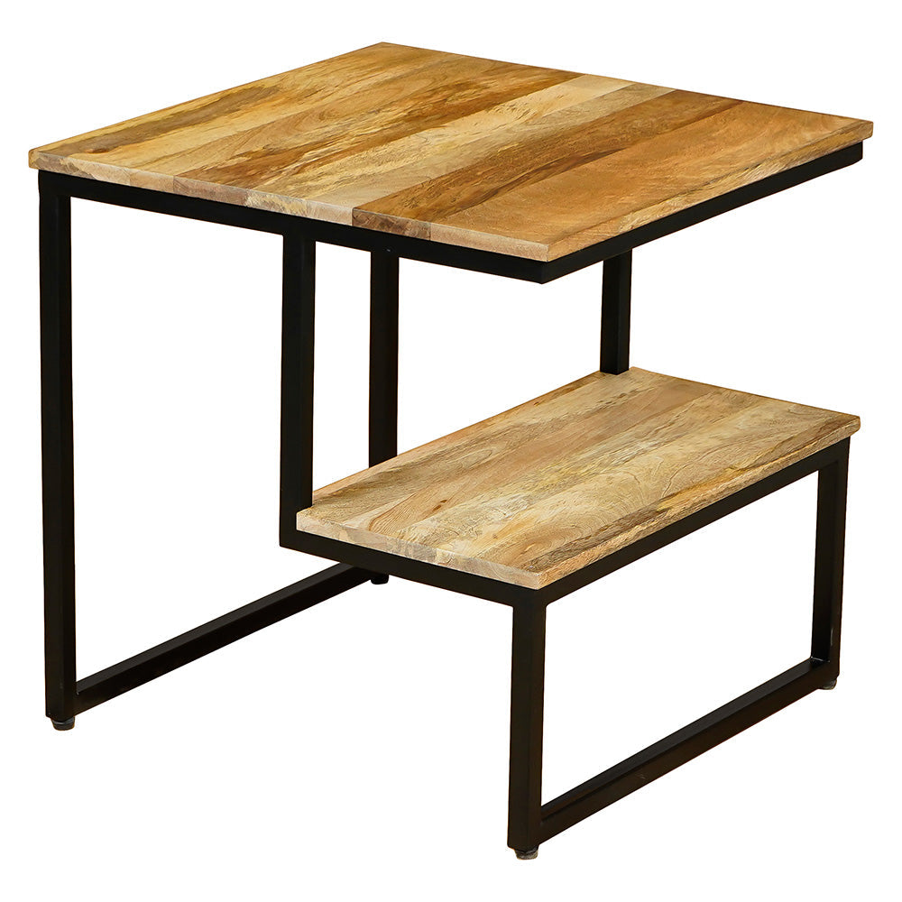 Ravi Light Mango Wood Side Table