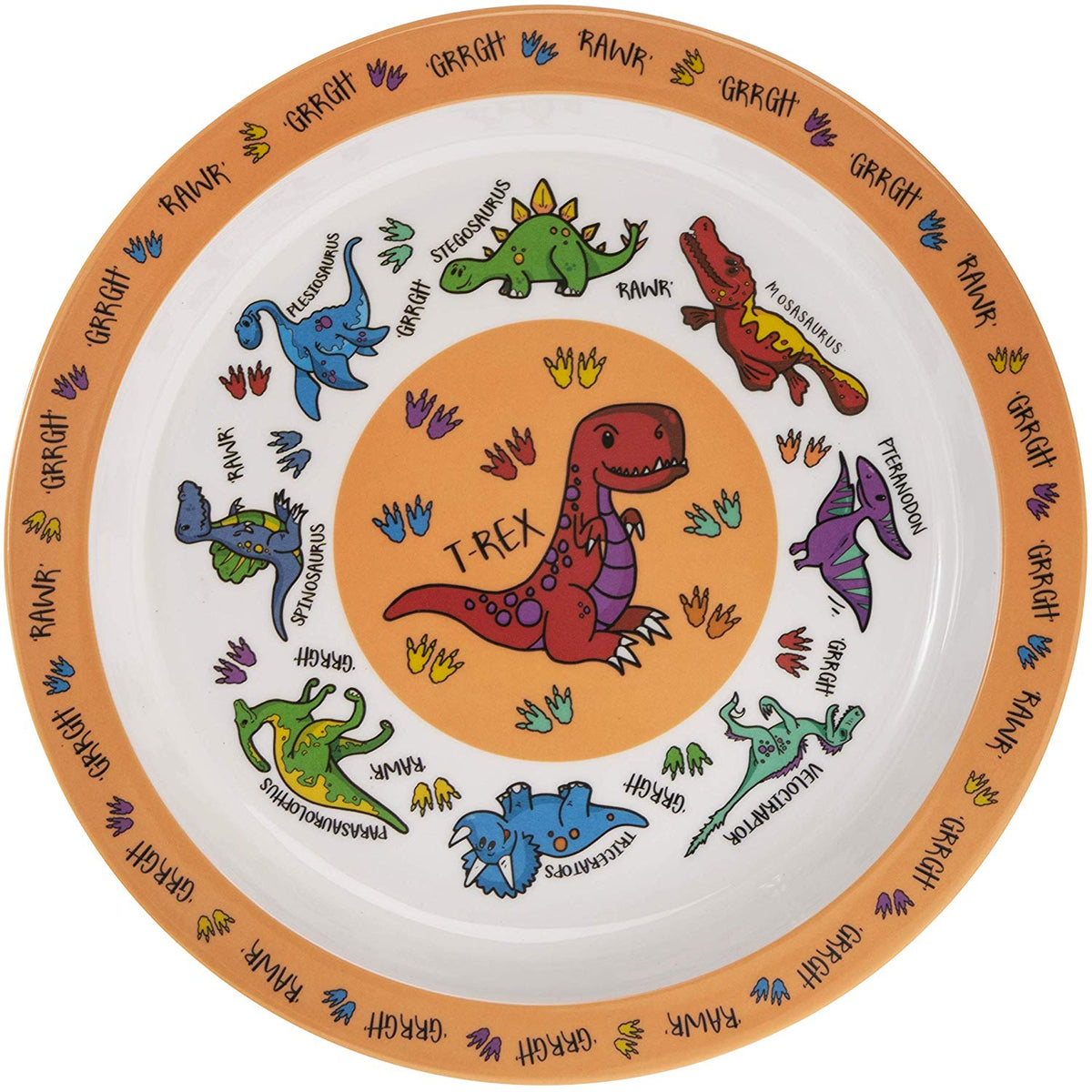 Dinosaur Design Melamine Children&#39;s Plate