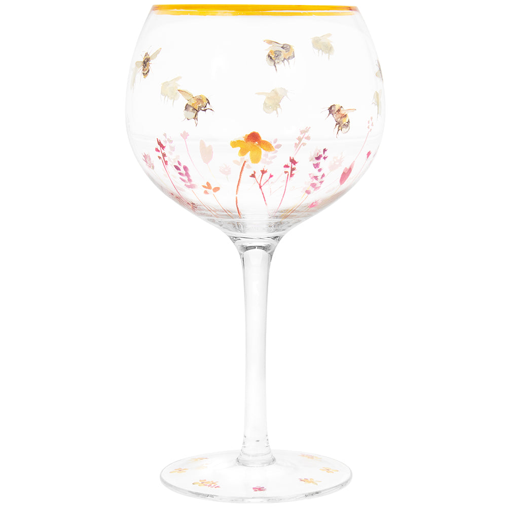 Busy Bees Gin Glass