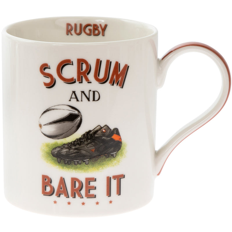 Rugby Design Fine China Mug