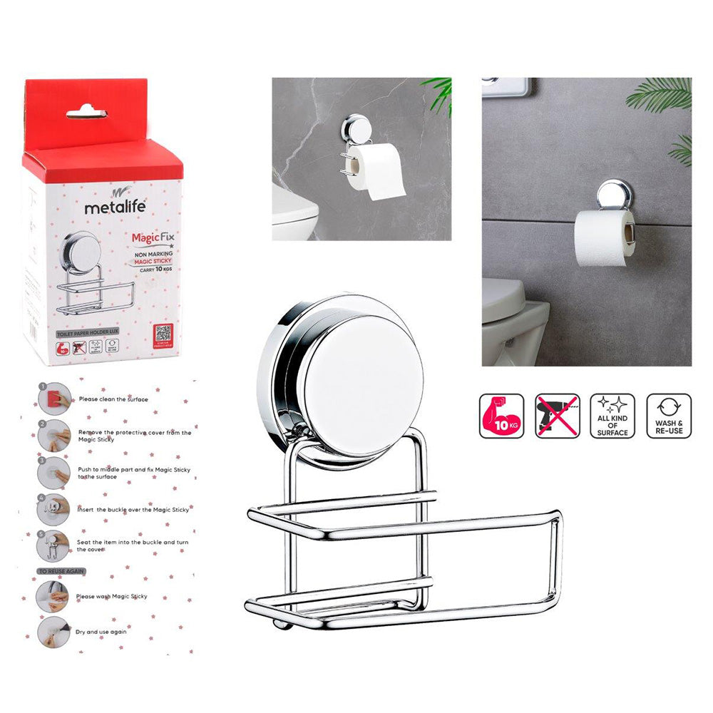 Non-Drill Toilet Roll Holder