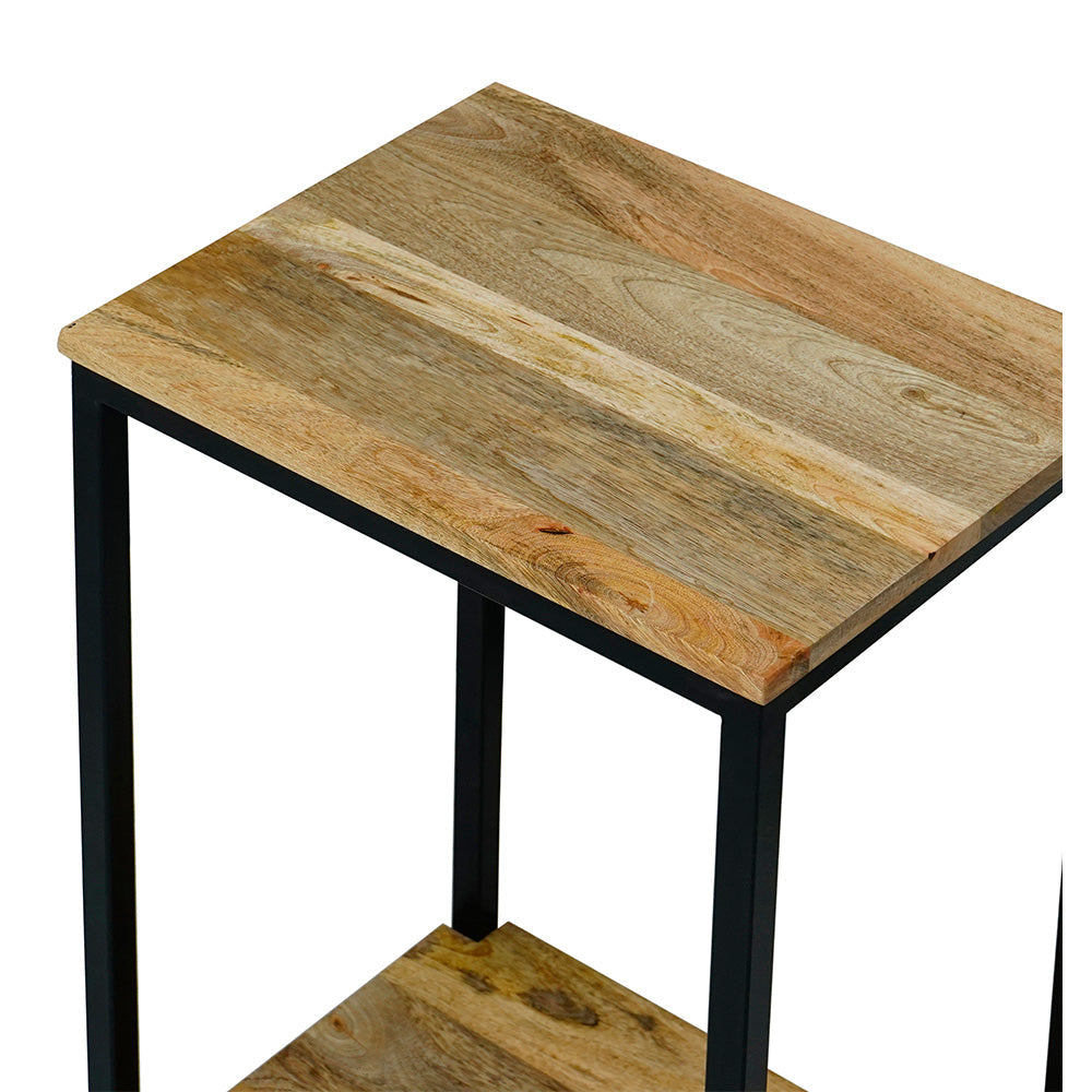 Ravi Light Mango Wood Square Side Table