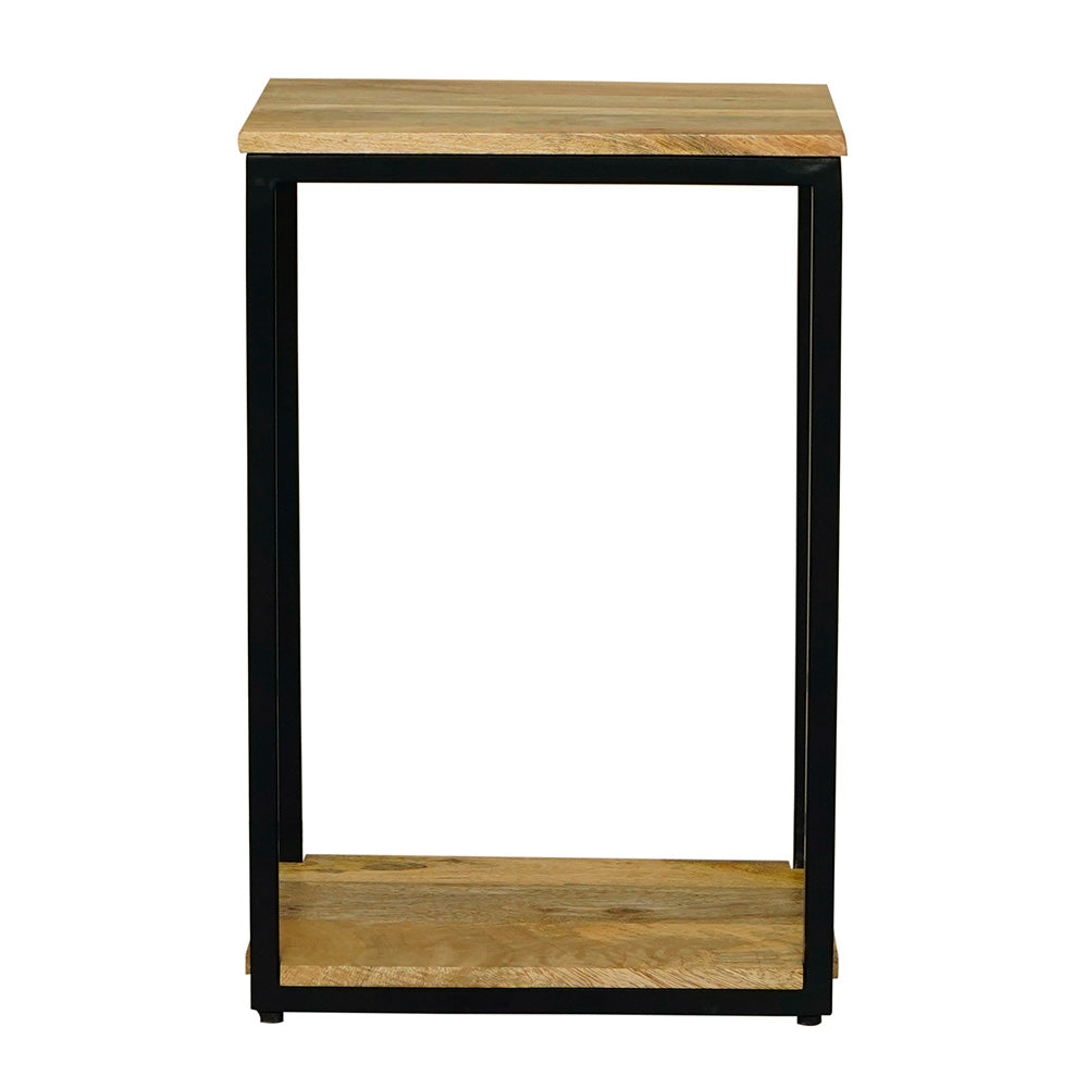 Ravi Light Mango Wood Square Side Table