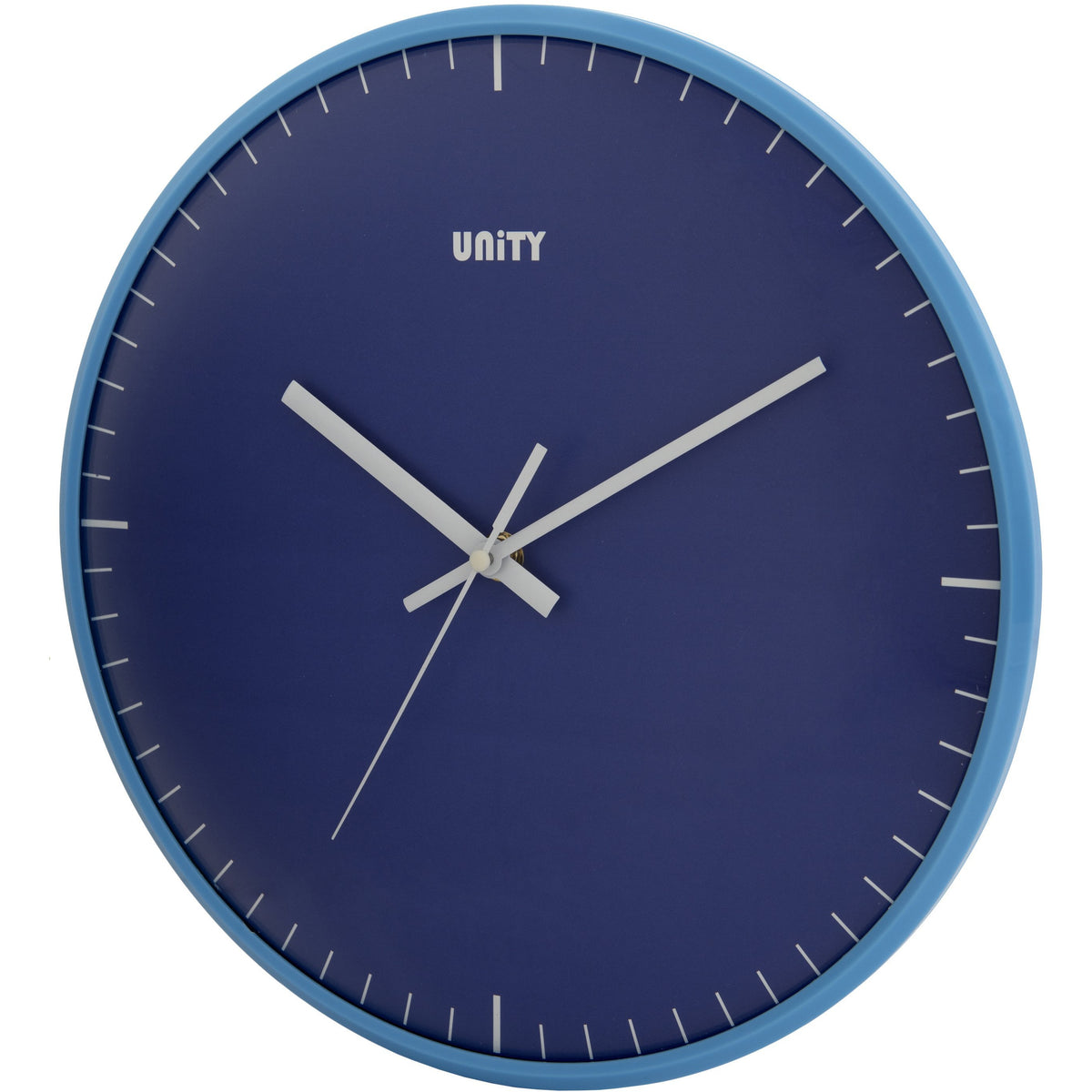 Galaxy Blue Domed Silent Sweep Wall Clock