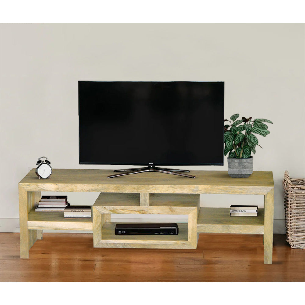 Yoga Light Mango Wood TV Unit