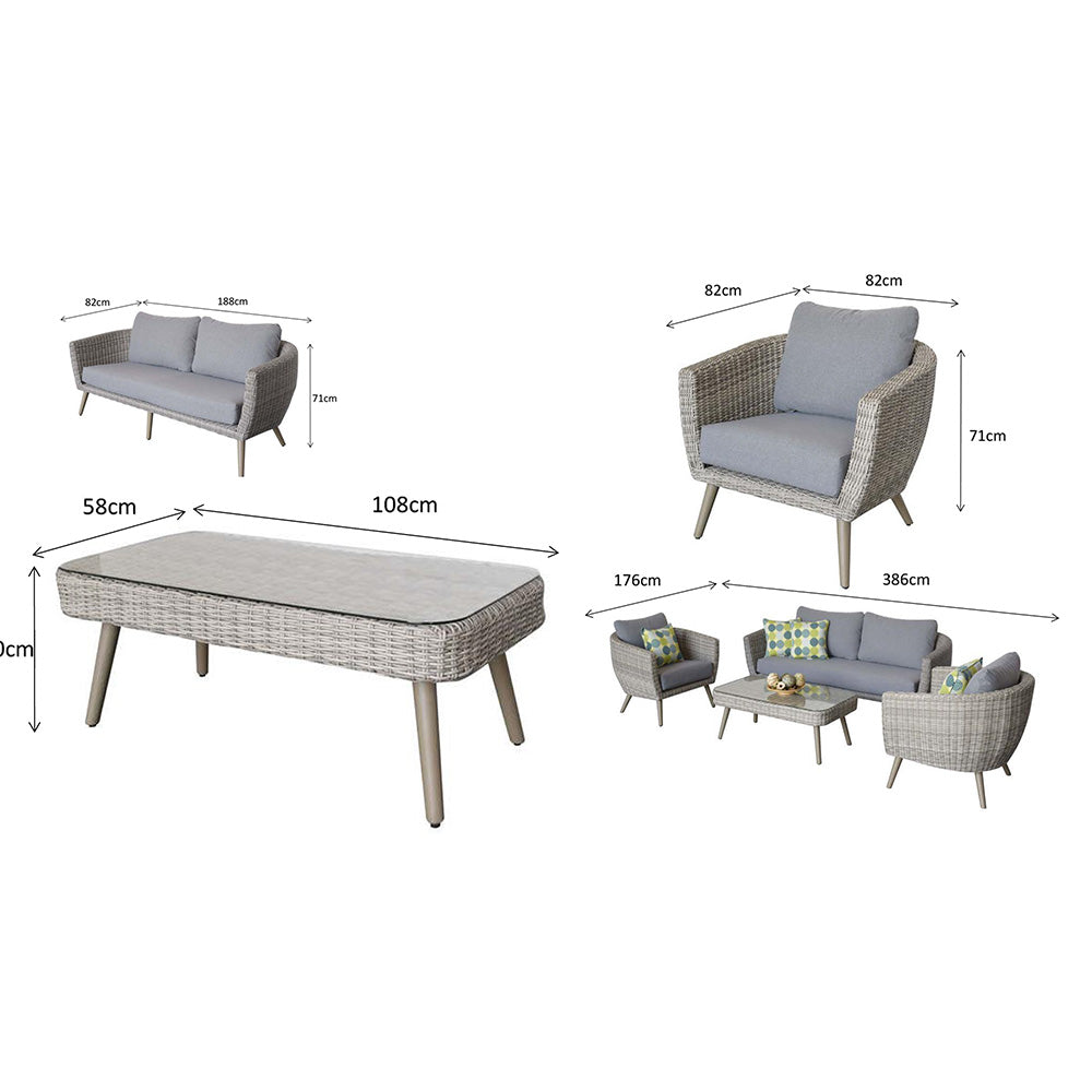 Danielle 5 Seater Sofa Set