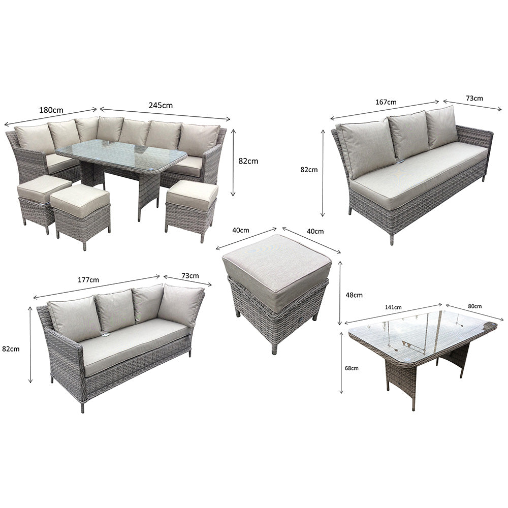 Edwina Corner Sofa Dining Set